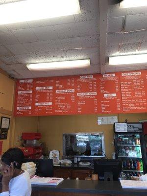 Menu posted