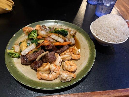 Filet Mignon and Shrimp Combination