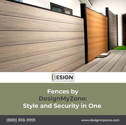 Elevate your property with DesignMyZone's top-notch fencing options.