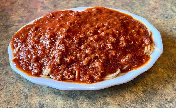 Spaghetti with Meat Sauce (Half Size)