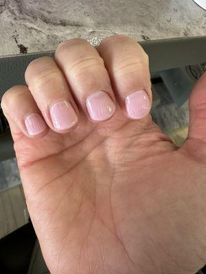 Streaky polish