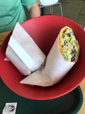 Salad Creations: create your own wrap with almost everything inside.