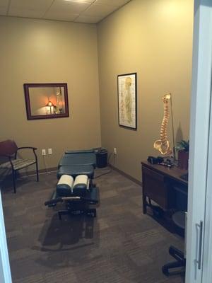 Chiropractic adjustment room!