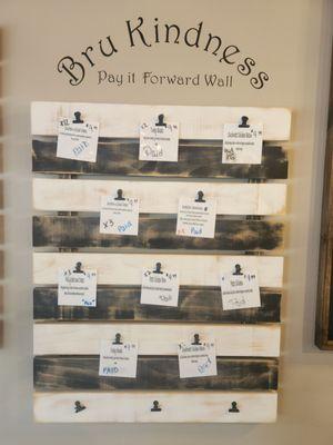 Pay it forward wall