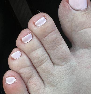 Sloppy $45 gel pedicure