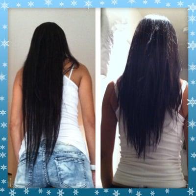 Before and after.. 10inches