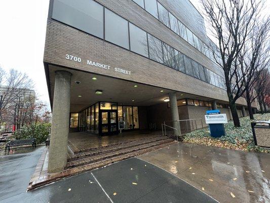 Front entrance to building