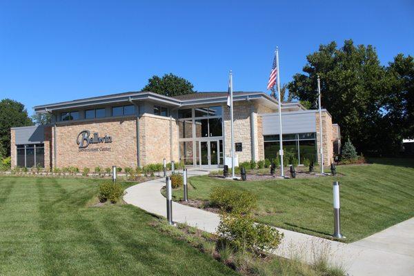 Exterior shot of the Ballwin Government Center