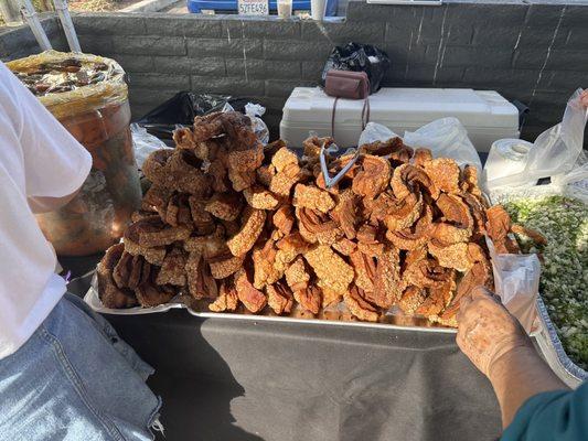 Longja pork meat ready to go into your taco after heating on the grill