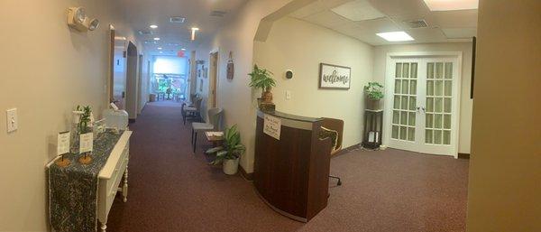 Reception area and Hallway