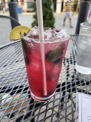 Blueberry mojito.