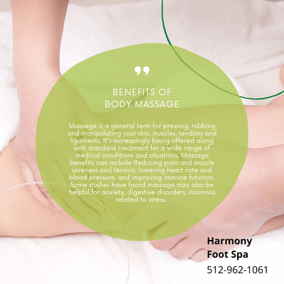 Harmony Foot Spa
 801 E William Cannon Dr #225, Austin, TX 78745
 Call us at 512-962-1061