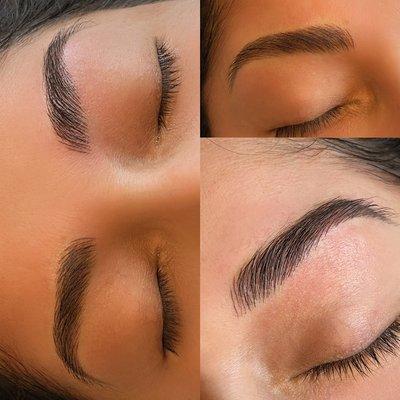 Nano Strokes beautiful blend with your brow natural hair