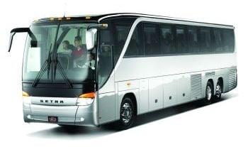 56 passenger Shuttle Bus used for weddings.