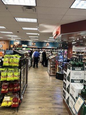 View of one tasting area inside the store