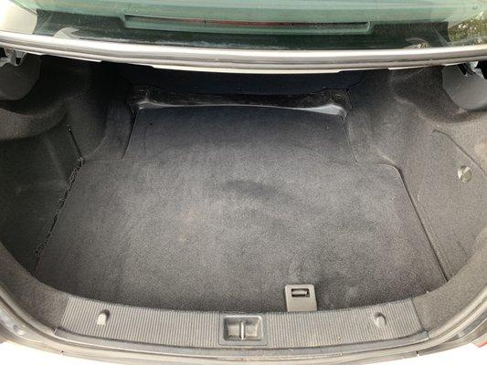 Trunk Vacuumed Too!  Sweet!