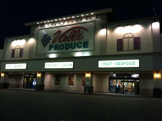 Front of the store at night