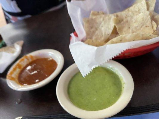 Appetizer: chips and salsa