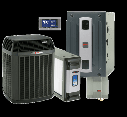 Trane system with electronic air cleaner