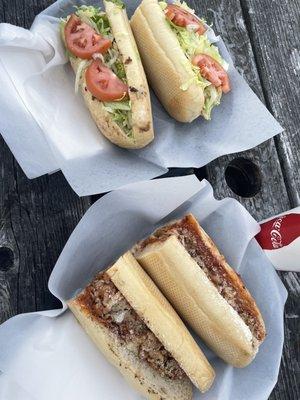 Chicken Parmesan and Chicken Cheesesteak