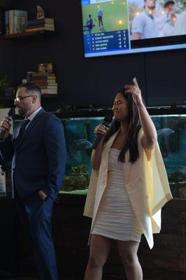 Thank you Sing and Sway for helping us drop the mic on our wedding day!