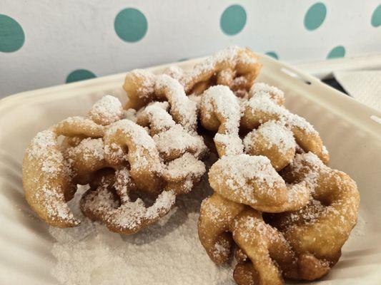 Small traditional funnel cake