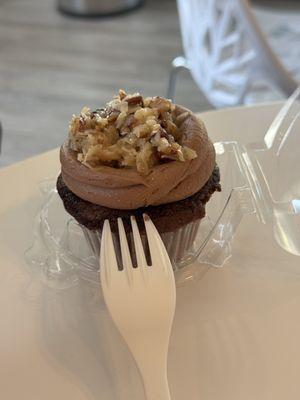 German Chocolate Cupcake reminds me of old times in Europe