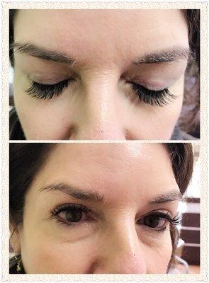 Silk double lash: Natural shape up C-curl 13