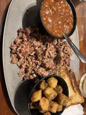 Chopped brisket plate