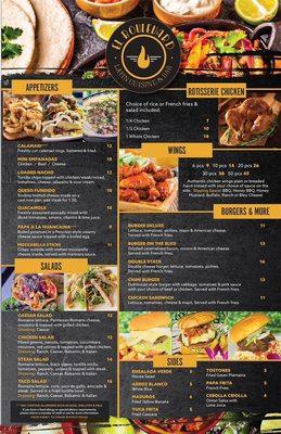 Our menu