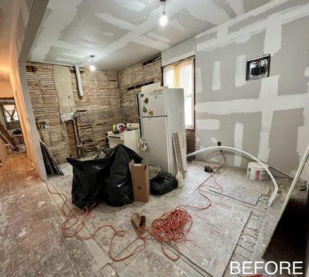 Before a kitchen renovation