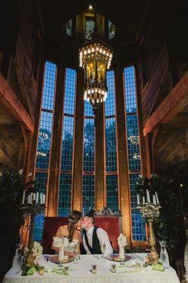 Sweetheart Table at Bill Miller's Castle Photo: Lights Camera DJ