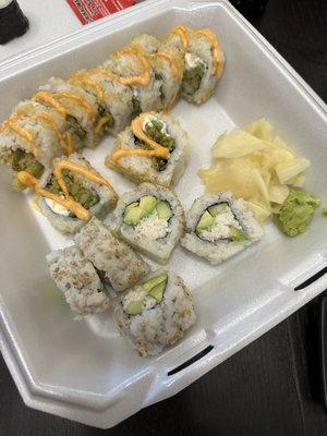 Asparagus Roll, California Roll