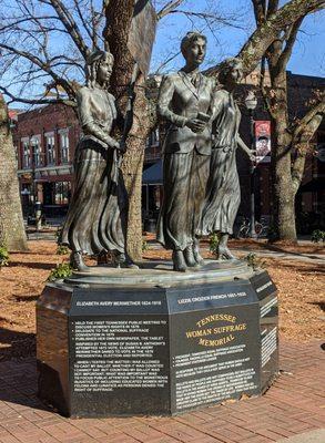 Tennessee Women’s Suffrage Memorial, Knoxville TN