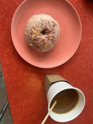 Donut and coffee