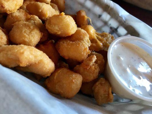 Cheese curds! A local treat in Wisconsin!