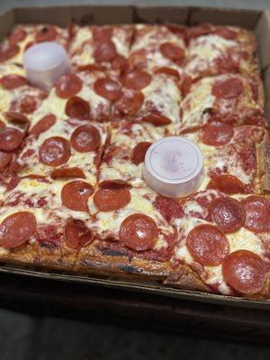 Pepperoni Sicilian Pizza