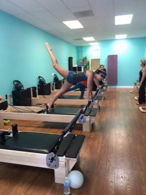 Our studio in action.  #sealbeachpilates