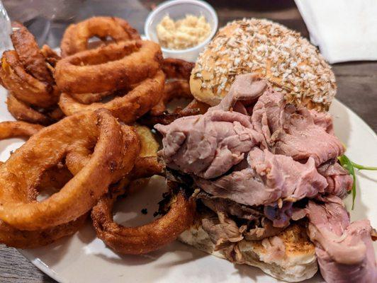 Outstanding BOW! Onion rings are a great addition.