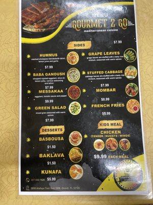 Menu side A