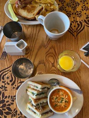 Grilled Cheese and tomato soup