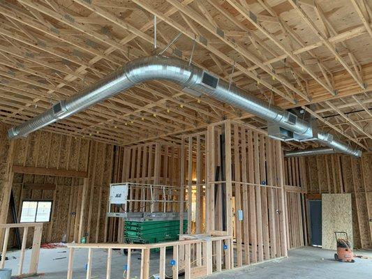 Ductwork Installation for Zach's Pizza in Sumner