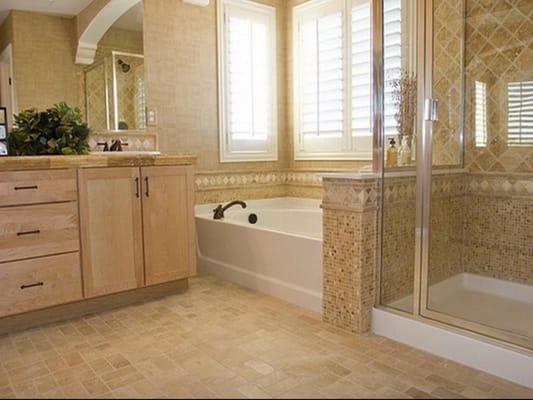 This Master Bedroom Bathroom/Suite was totally reconfigured and remodeled.  Designed by the talented Meck Brother's Kitchen/B...