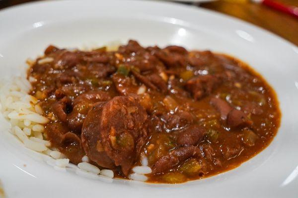 Red Beans and white rice. Delicious!!