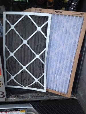 It is very important to change your filter regularly. Similar to the lint filter in your dryer, your A/C filter needs to be changed too.