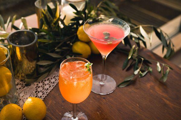 Aperol Spritz and Watermelon Limoncello Martini