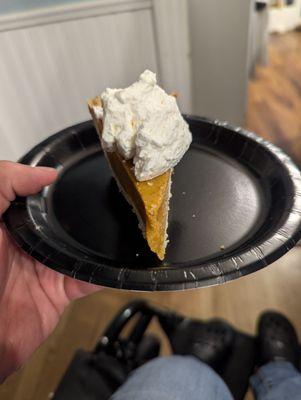 Undercooked pumpkin spice pie