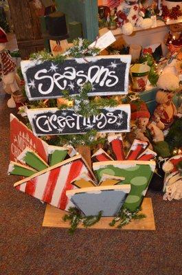 Unique Christmas Crafts and Home Decor available during the Christmas Season at Sarah's Flowers & Gifts 102 Legion St Manchester IA 520057