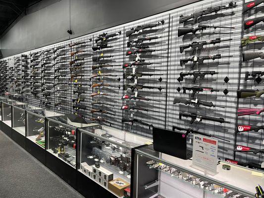 Wall of rifles