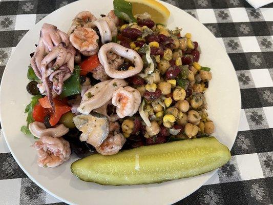 Italian Seafood Salad Platter